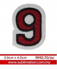 009 Embroidery Sticker
